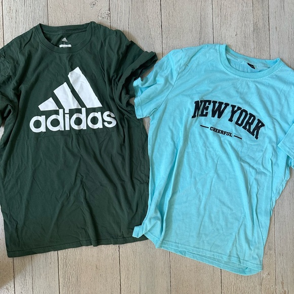 Adidas women’s Forest Green Tee with White Logo - Picture 1 of 10